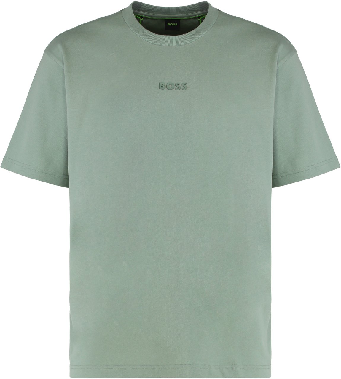 Boss crew neck T-shirt in cotton Groen