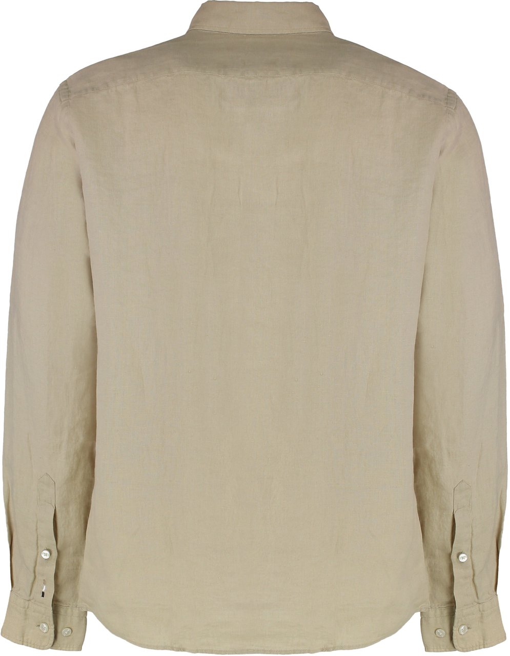 Boss Long sleeve linen shirt Beige