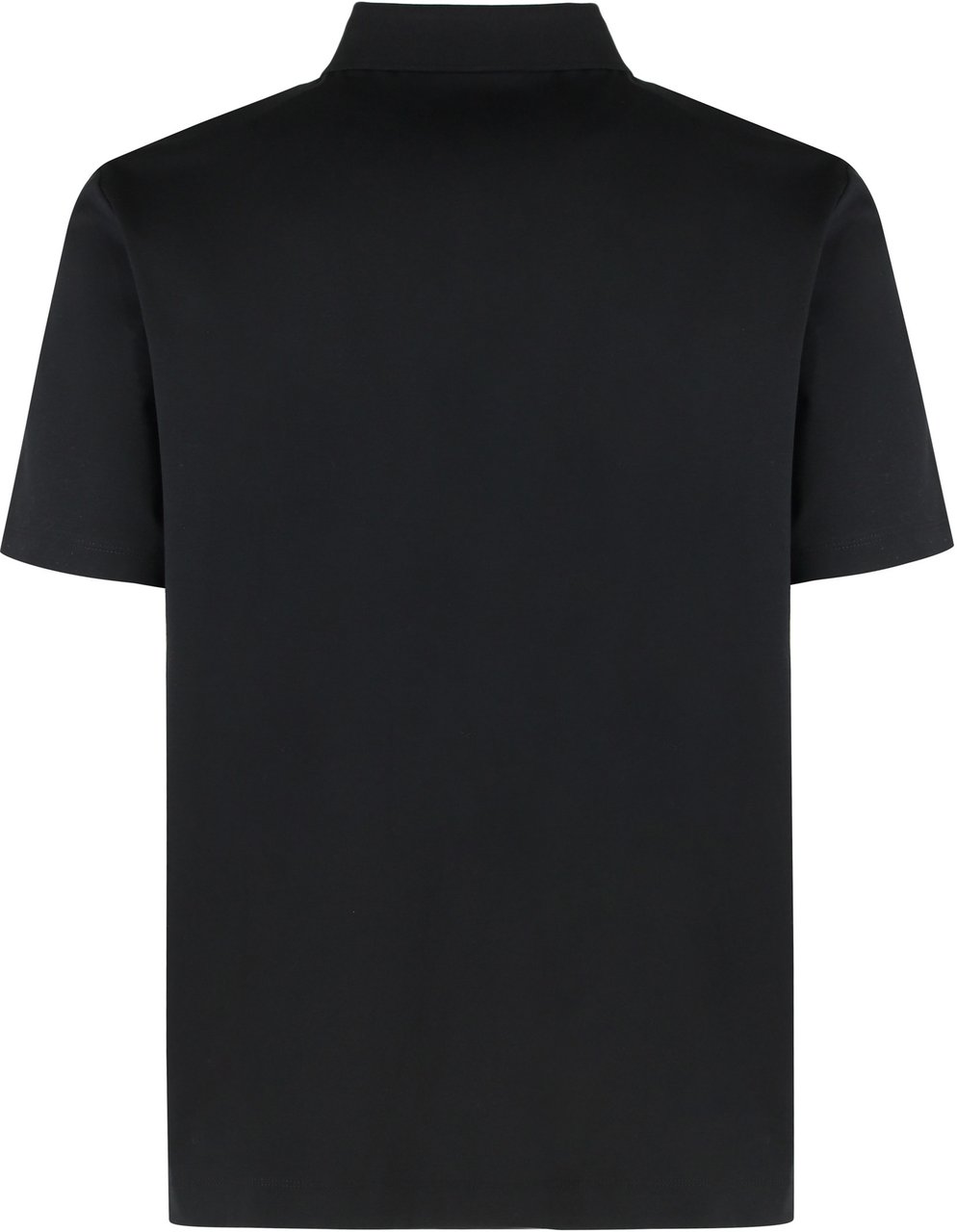 Boss Mercerized cotton polo Zwart