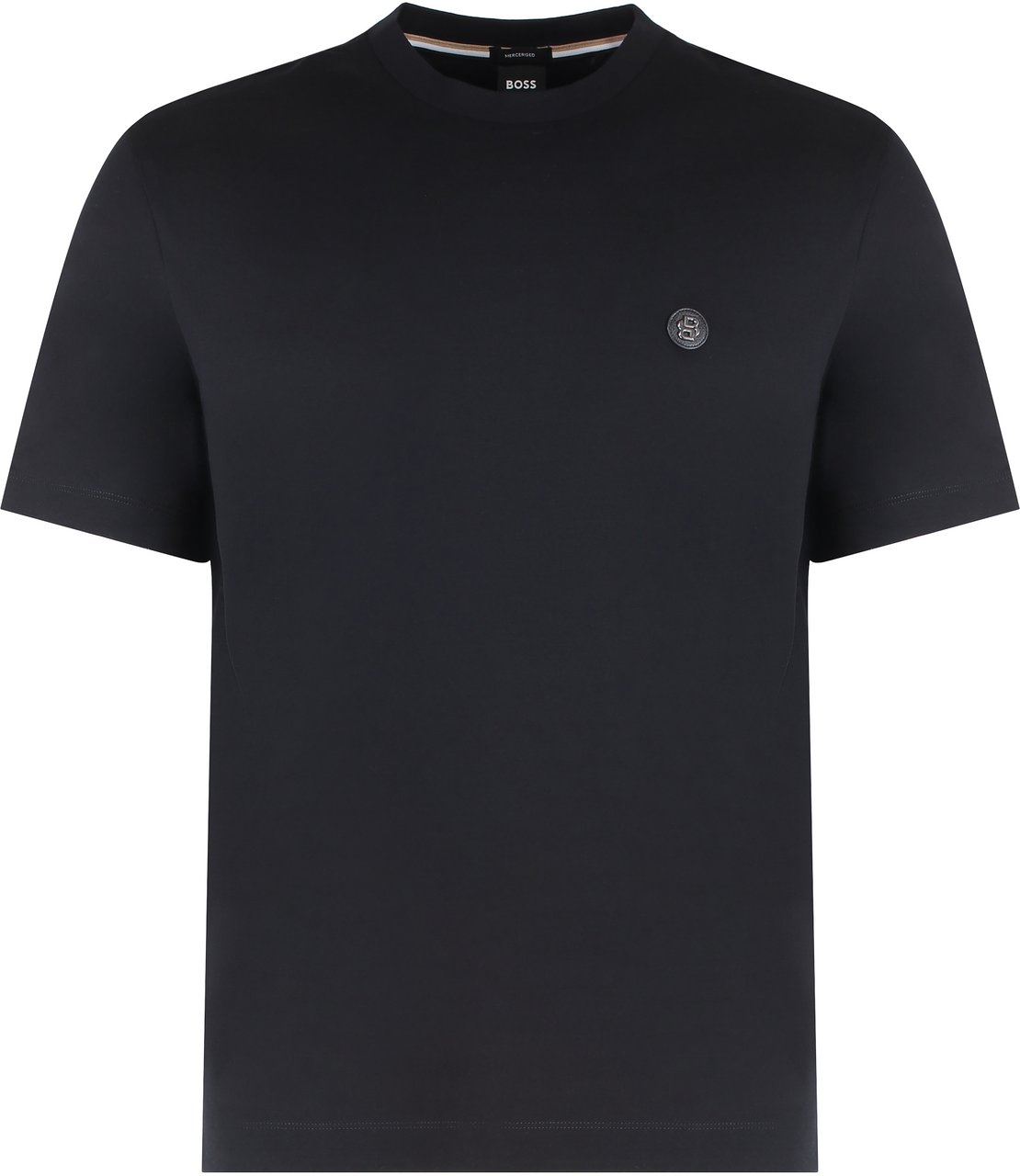 Boss Logo cotton t-shirt Zwart