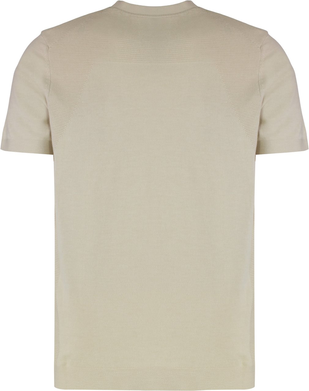 Boss T-shirt in knit short sleeves Beige