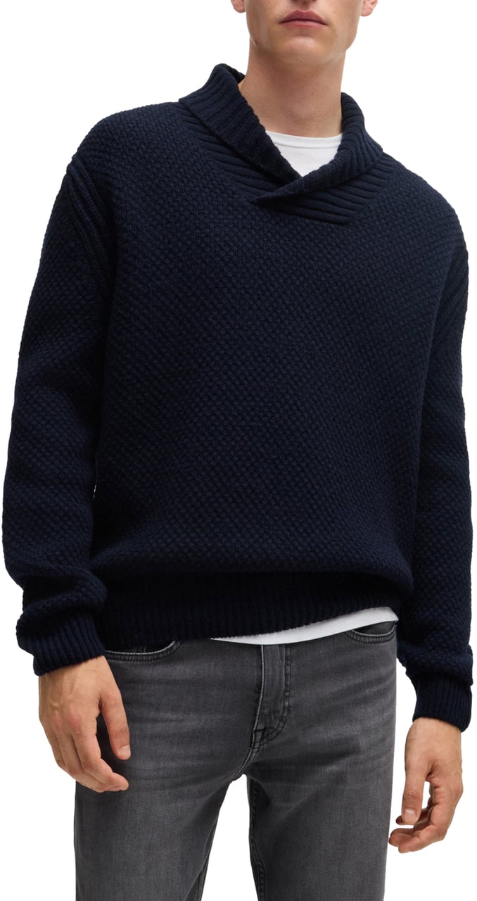 Boss Sweaters Blue Blauw