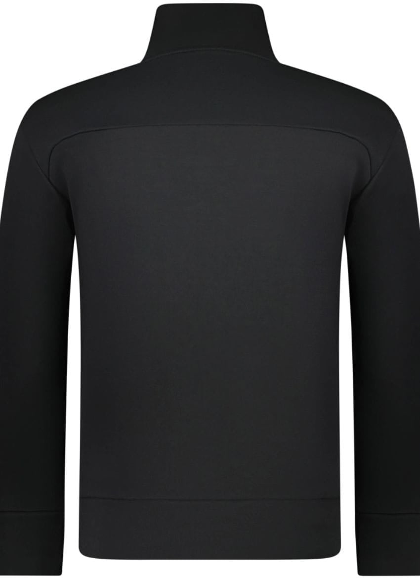 Boss BOSS Sweater Jersey Half Zip Black Zwart