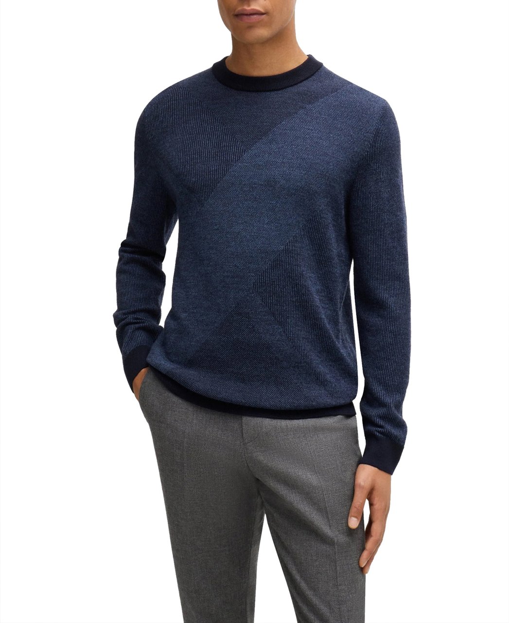 Boss Sweaters Blue Blauw