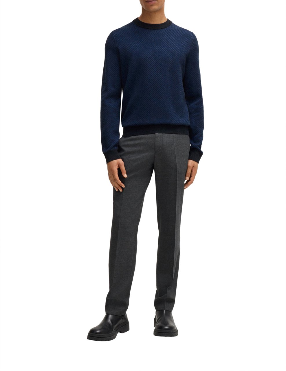 Boss Sweaters Blue Blauw