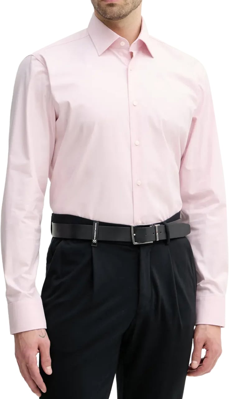 Boss Shirts Light Pastel Pink Roze
