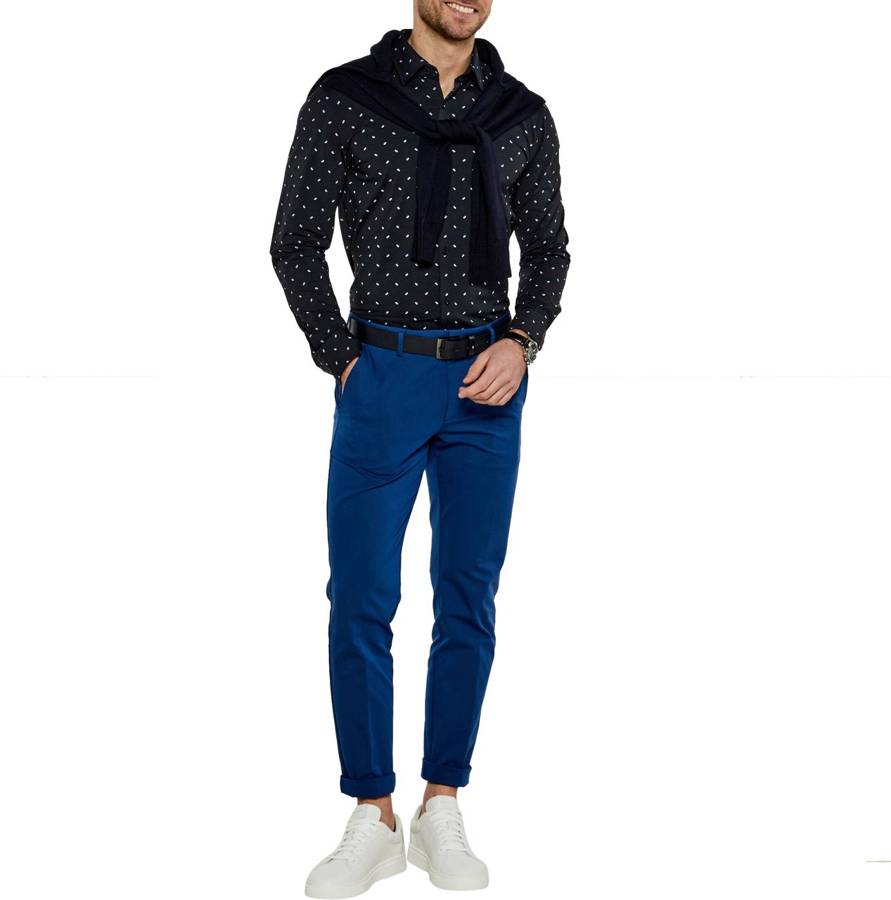 Boss Shirts Blue Blauw