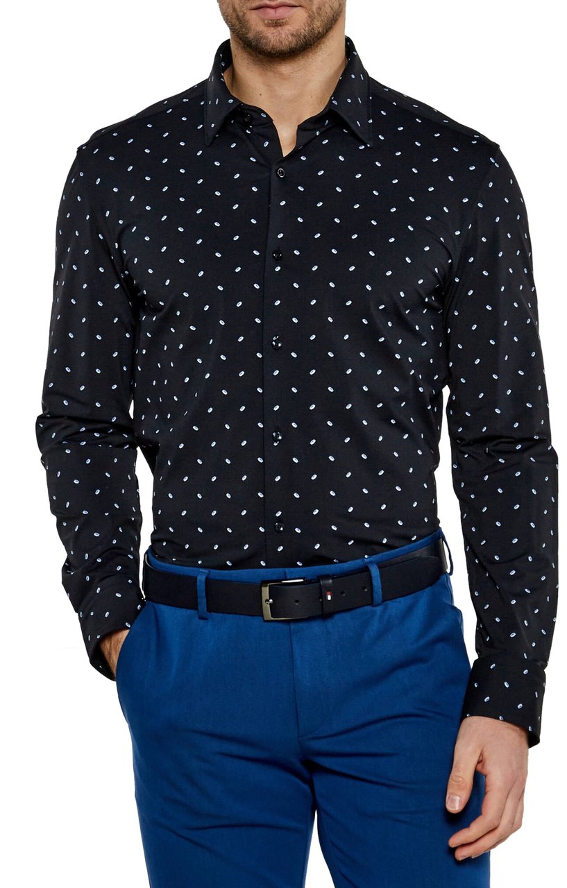 Boss Shirts Blue Blauw