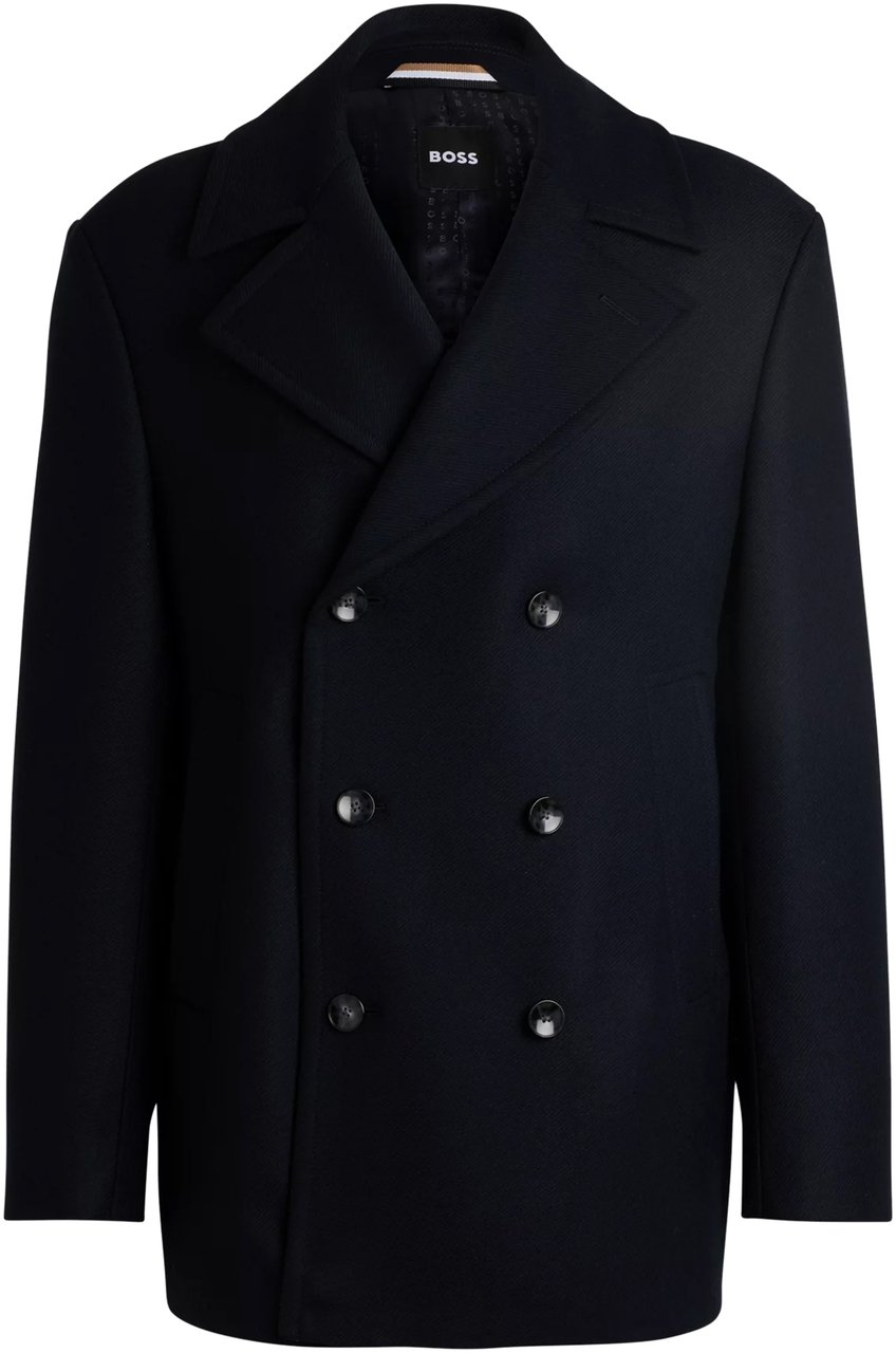 Boss Coats Blue Blauw