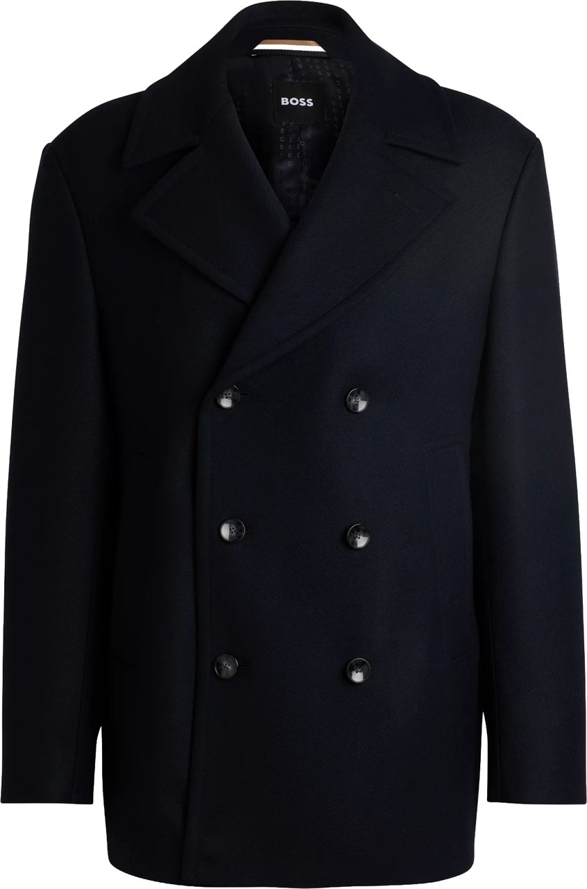 Boss Coats Blue Blauw