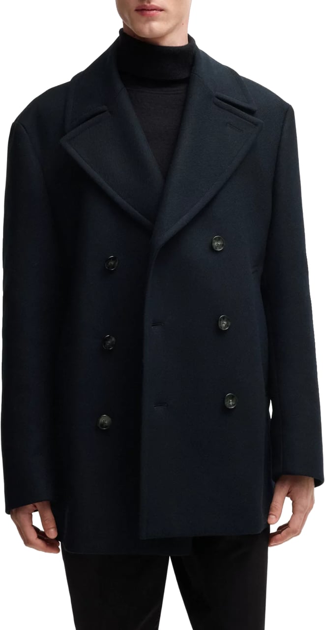 Boss Coats Blue Blauw