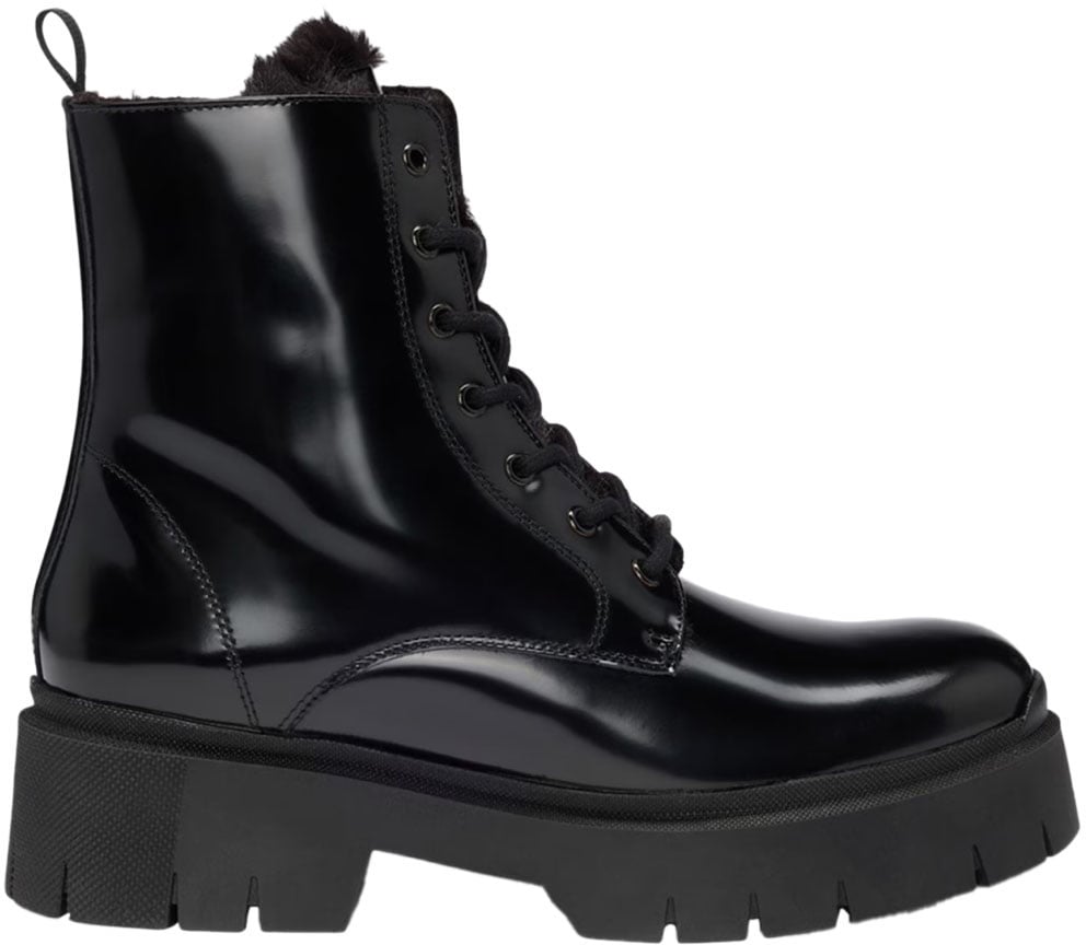Boss Kris Combat Boots Zwart