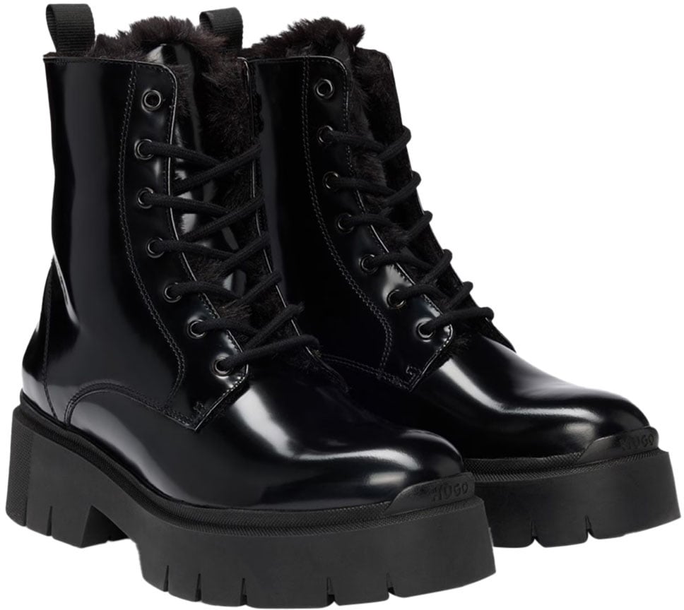Boss Kris Combat Boots Zwart