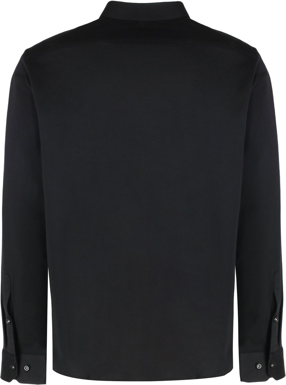 Boss Pique cotton shirt Zwart