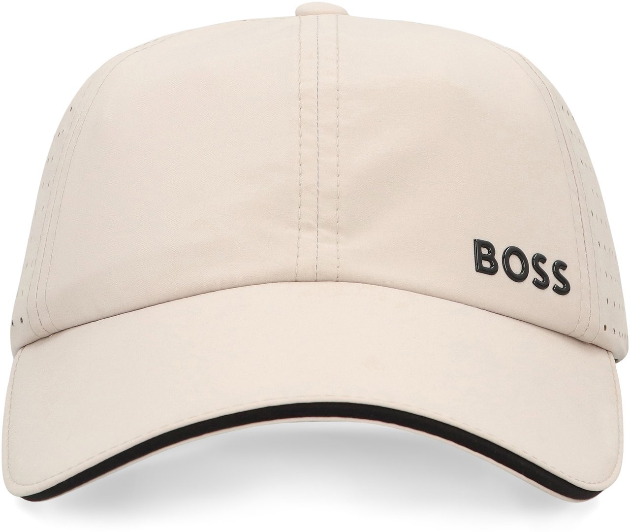 Boss Baseball cap with logo Wit