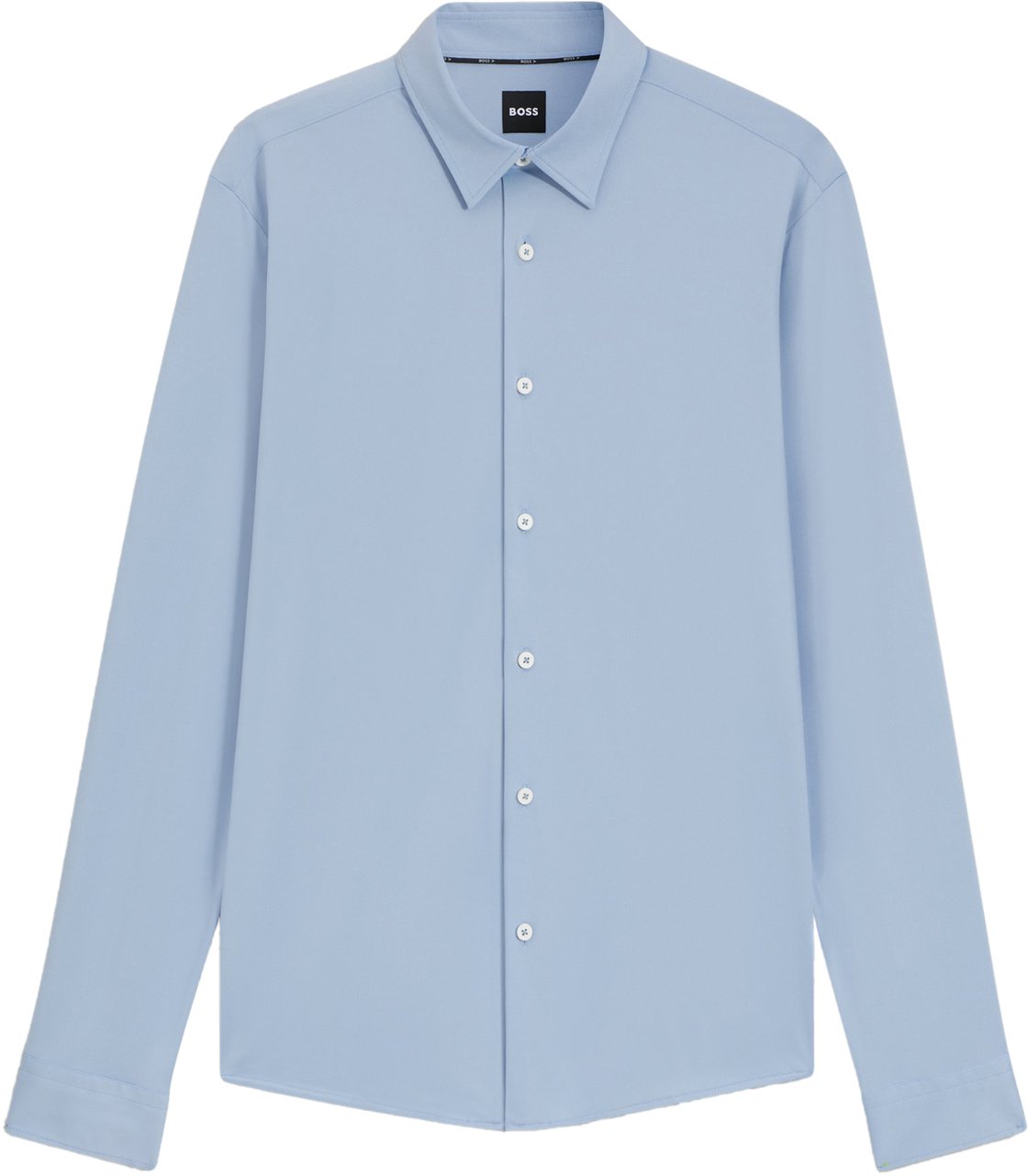 Boss Shirts Light Pastel Blue Blauw