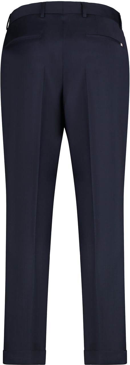 Boss Virgin wool trousers Navy