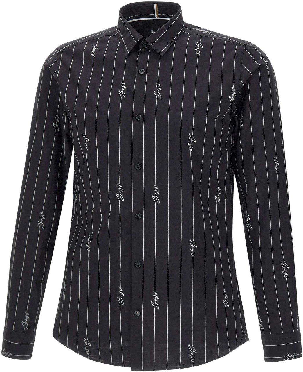 Boss Shirts Black Zwart