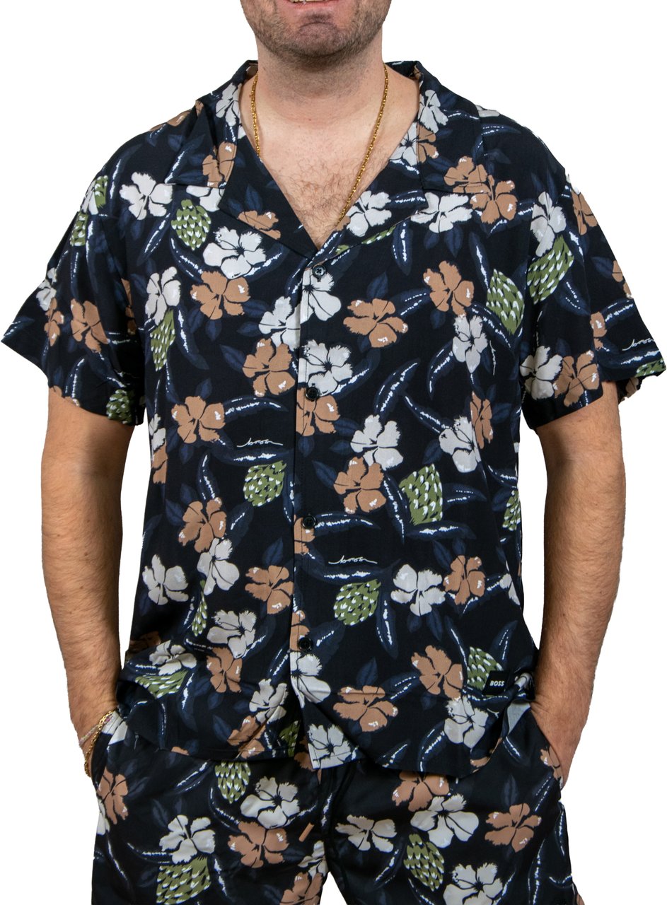 BOSS Beach Shirt Zwart