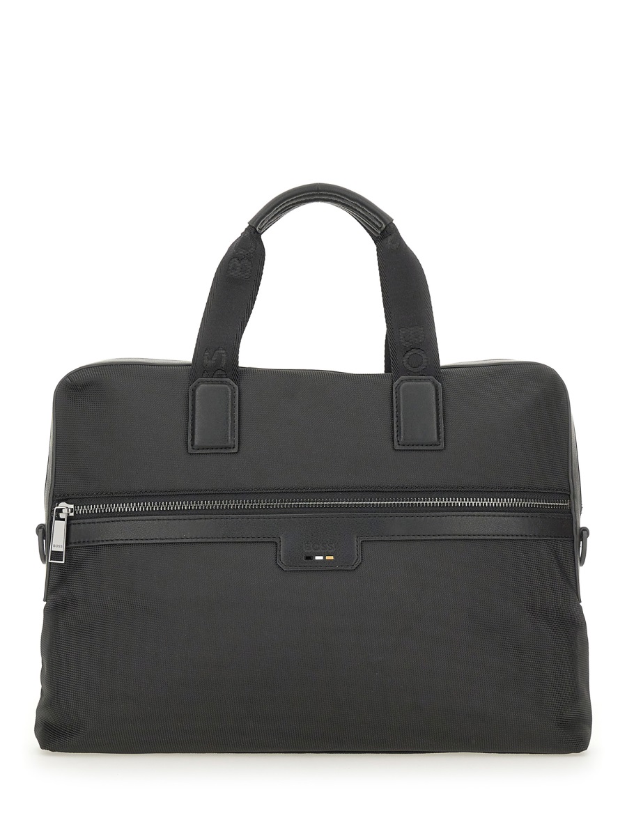 Boss Ray Polyester Detachable Strap Shoulder Bag Zwart