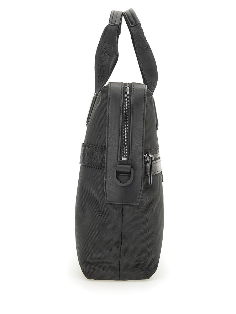 Boss Ray Polyester Detachable Strap Shoulder Bag Zwart