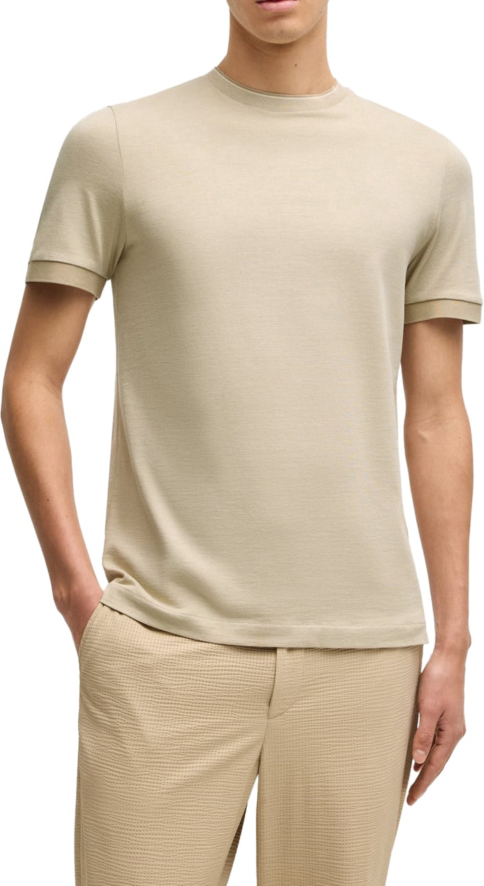 Boss T-Shirts And Polos Beige Beige
