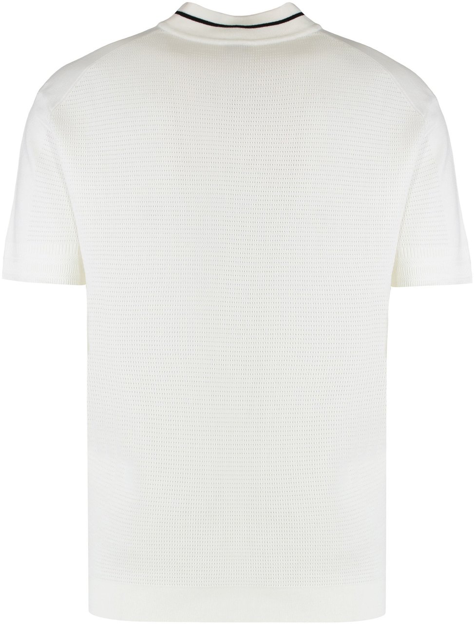 Boss Polo in mixed cotton Wit