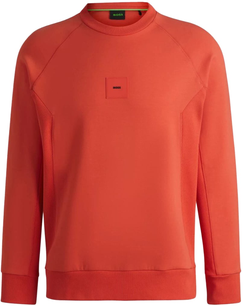 Boss BOSS Sweater Stretch Salbo Rib Rood