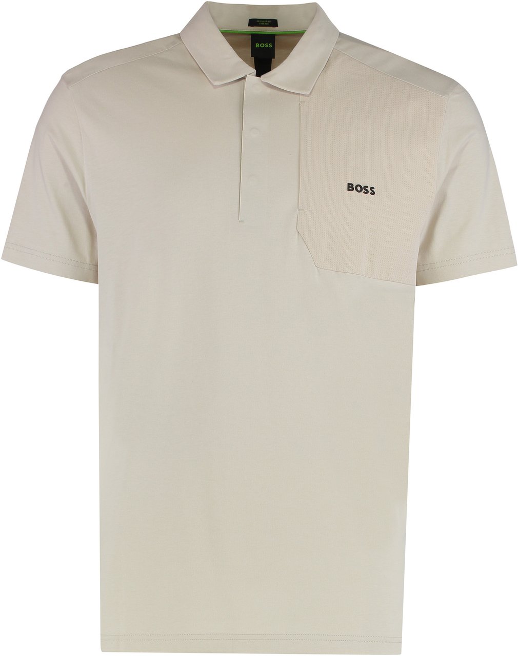 Boss Short-sleeved cotton polo Beige