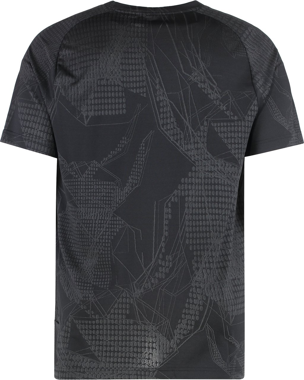 Boss Techno fabric t-shirt Zwart