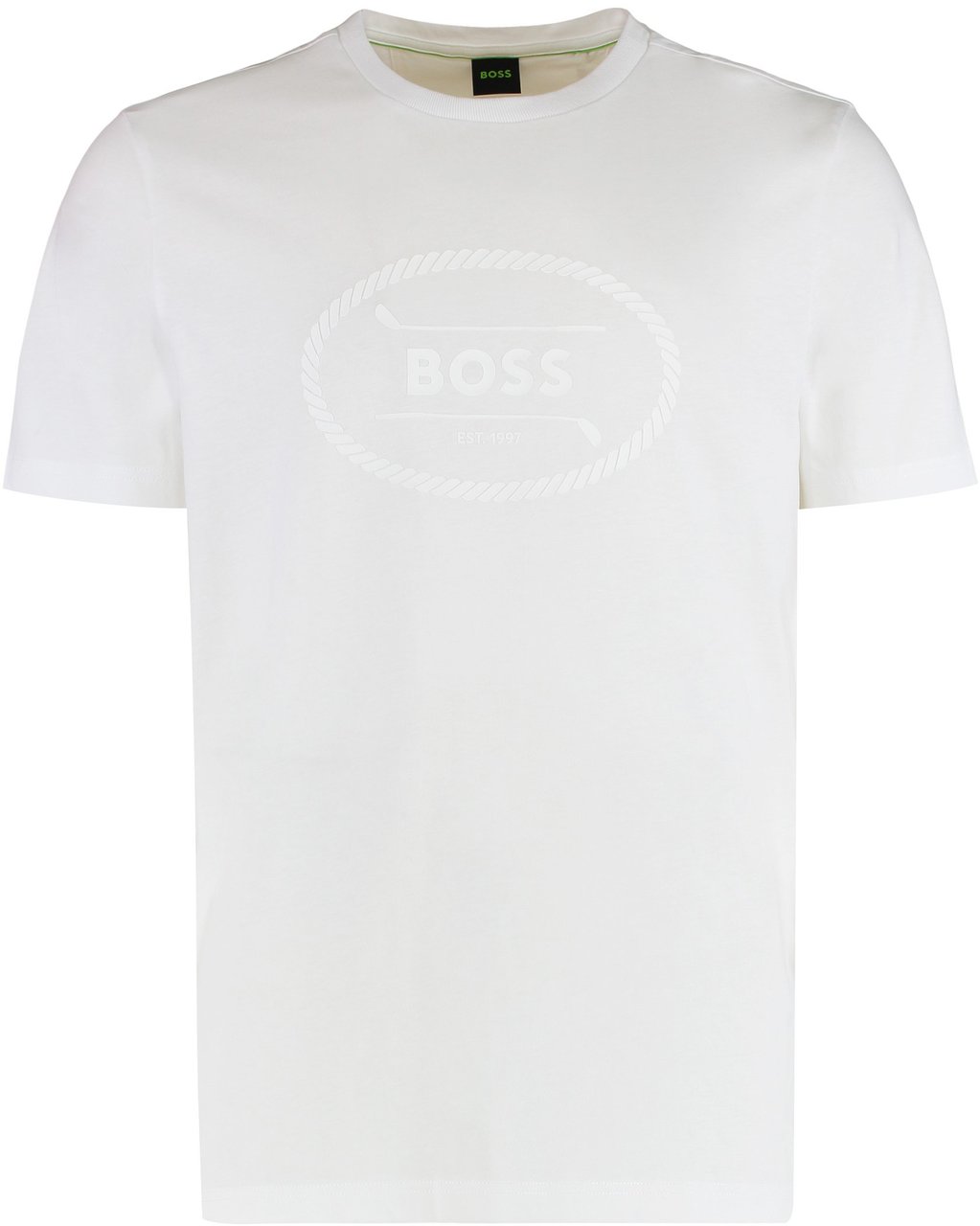 Boss crew neck t-shirt in cotton Wit