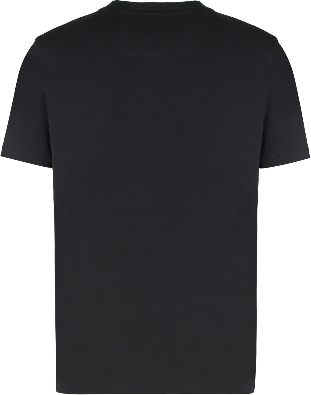Boss Cotton crew-neck T-shirt Zwart