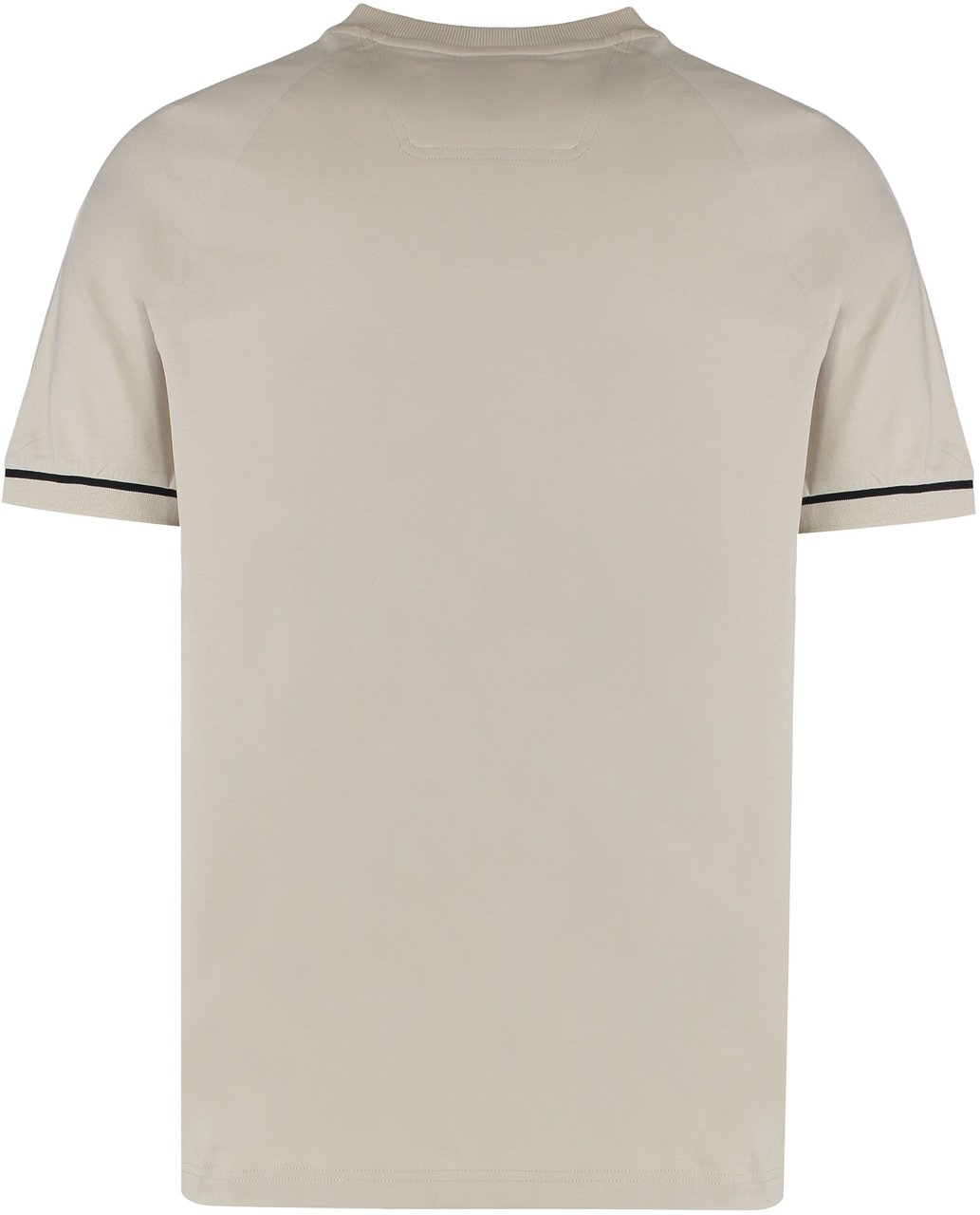 Boss Crew neck cotton T-shirt Beige
