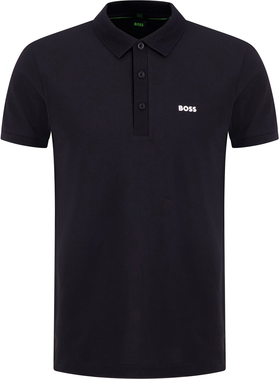 Boss Polo Zwart Zwart