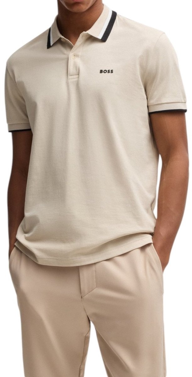 Boss T-Shirts And Polos Open Beige Beige