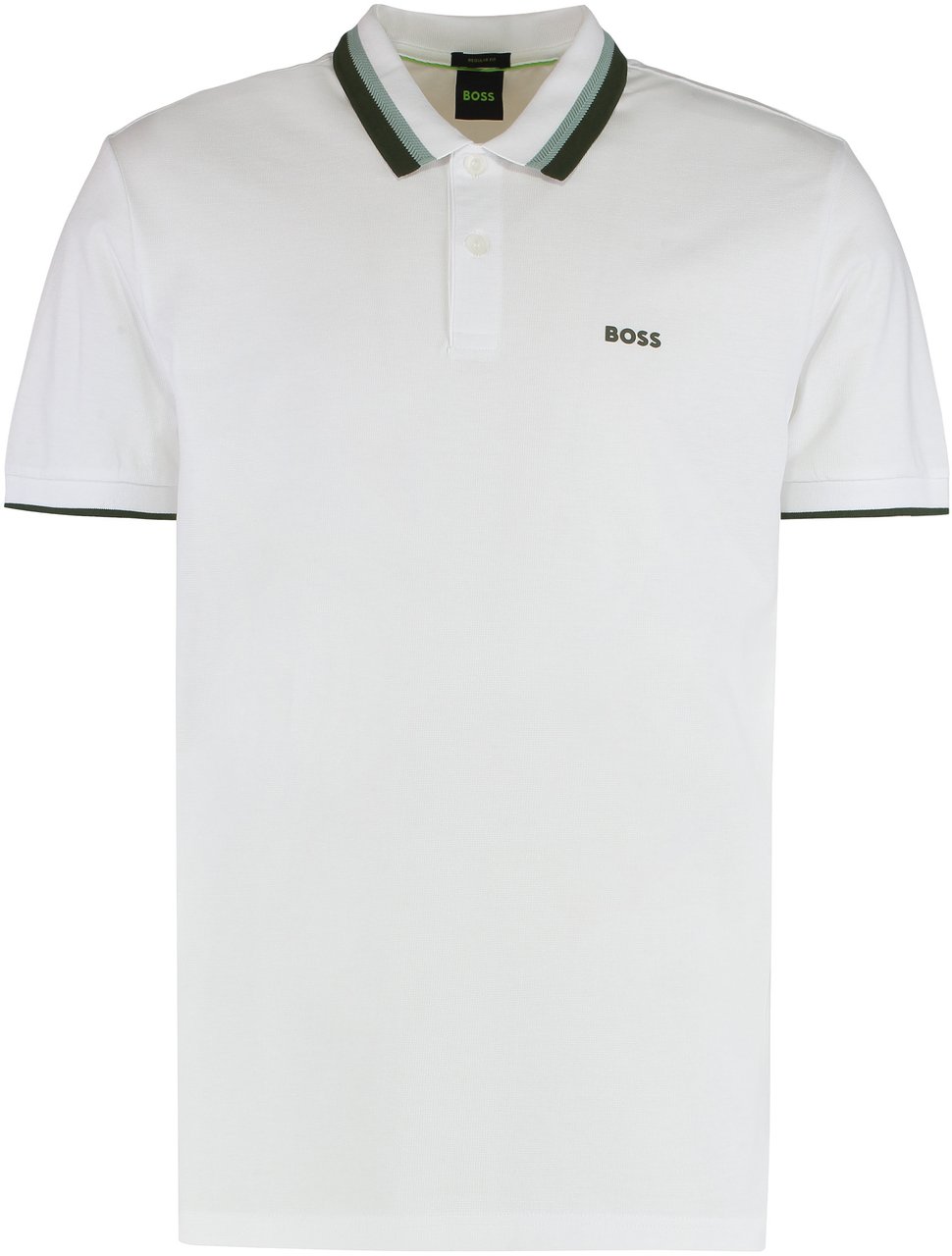 Boss Elegant and versatile cotton polo Wit