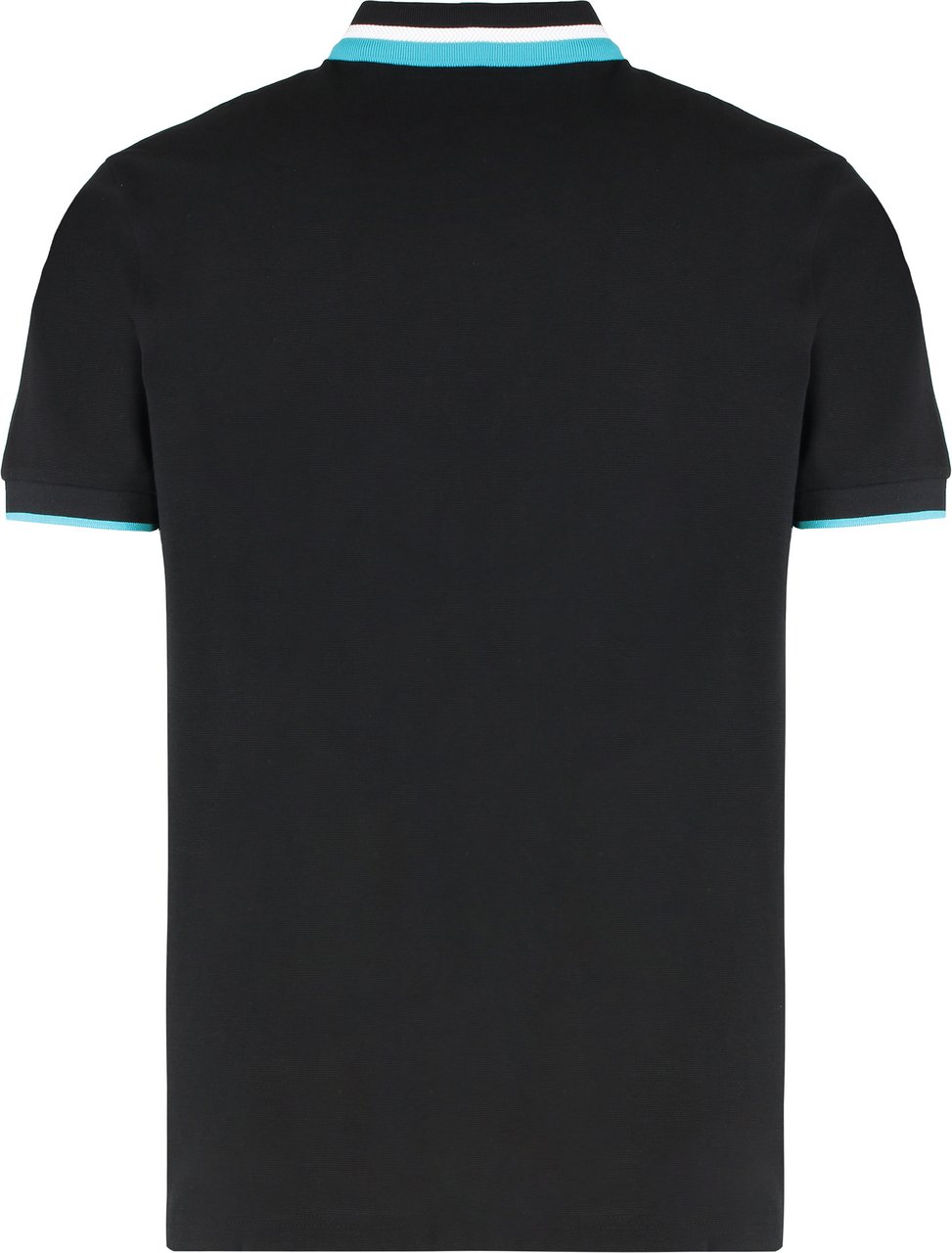 Boss Cotton-piqué polo shirt Zwart