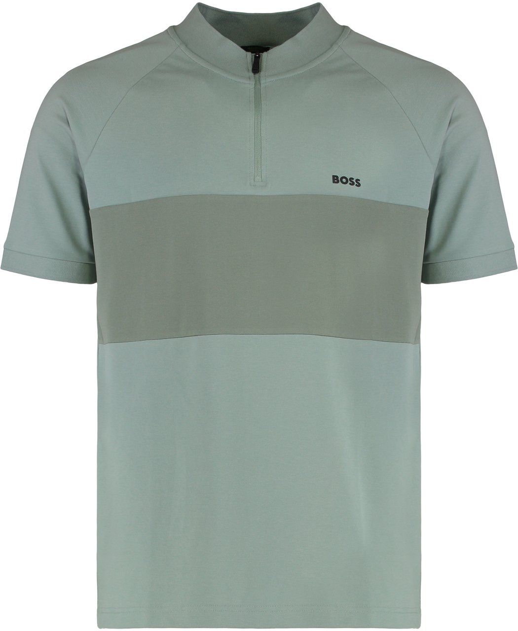 Boss Sport polo in cotton blend Groen