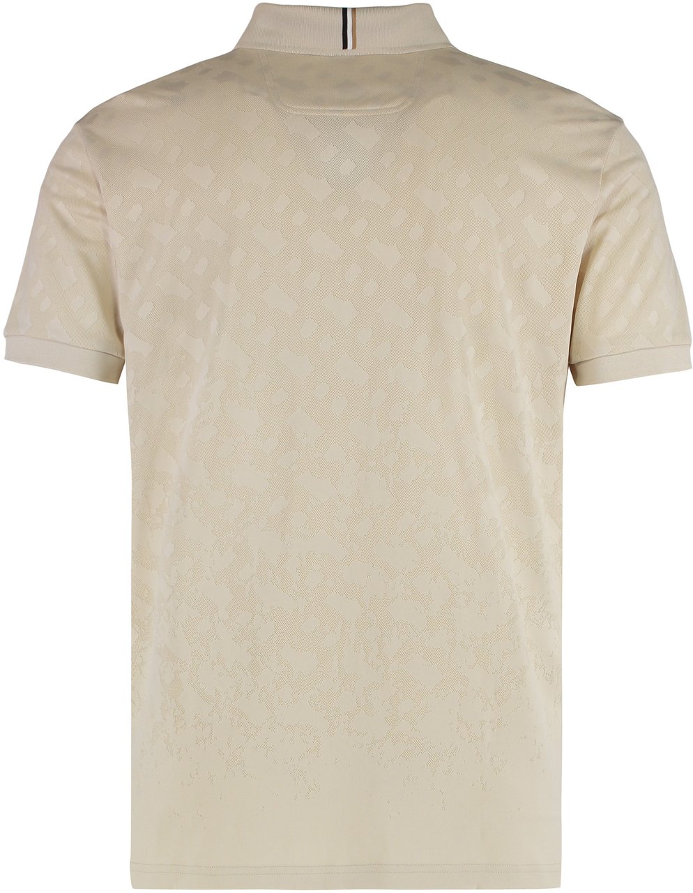 Boss Polo in technical fabric Beige