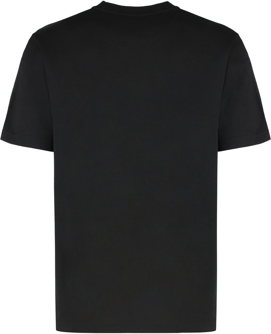 Boss Cotton crew-neck T-shirt Zwart