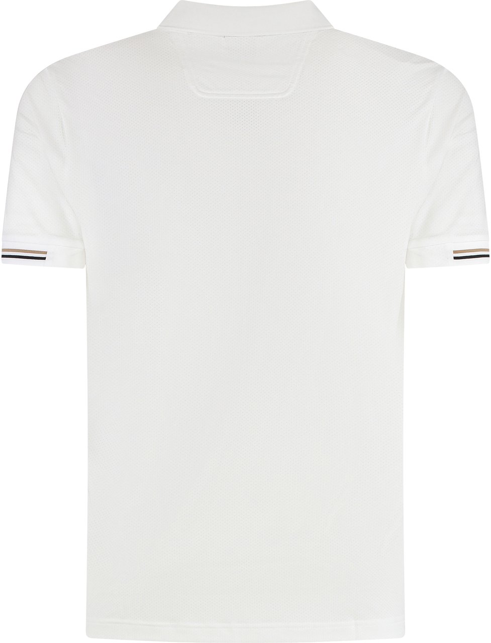 Boss Technical fabric polo shirt Wit