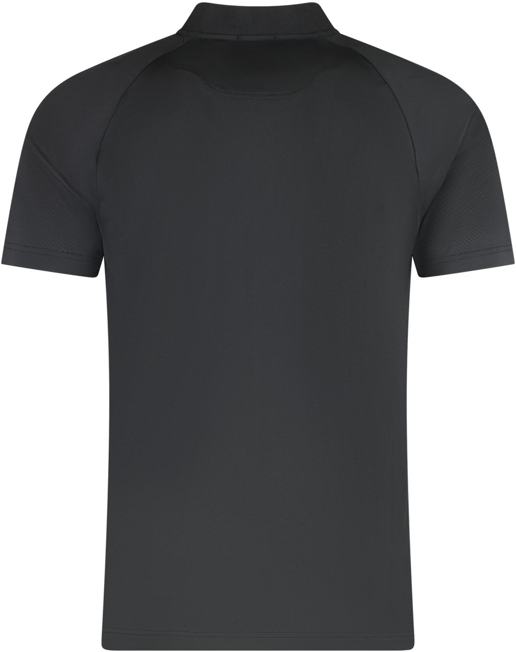 Boss Technical fabric polo shirt Zwart