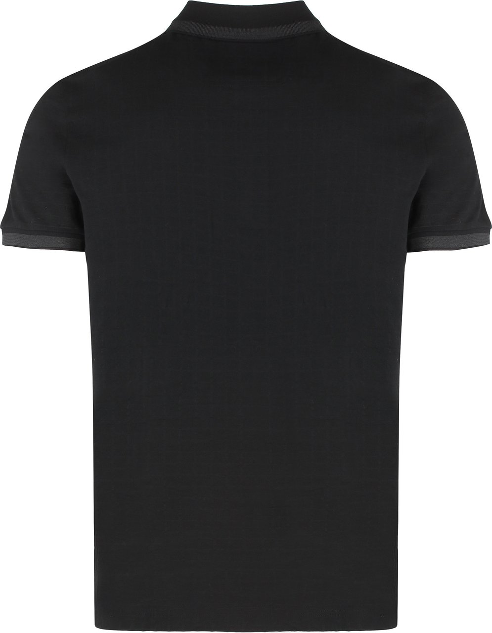 Boss Cotton-piqué polo shirt Zwart