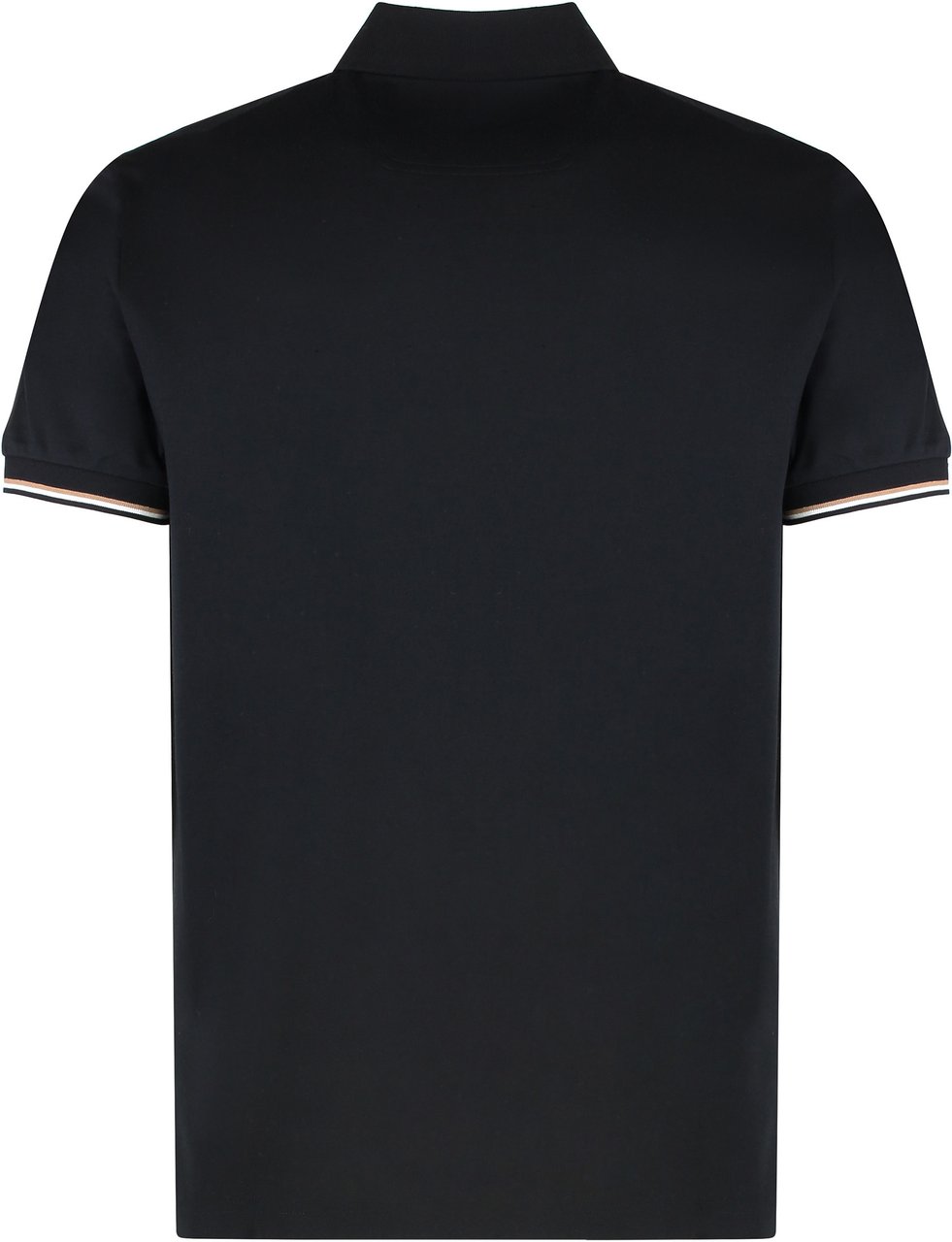 Boss Cotton polo shirt Zwart
