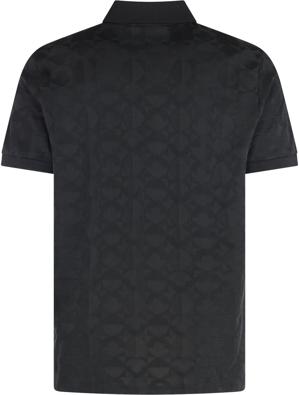 Boss Cotton polo shirt Zwart