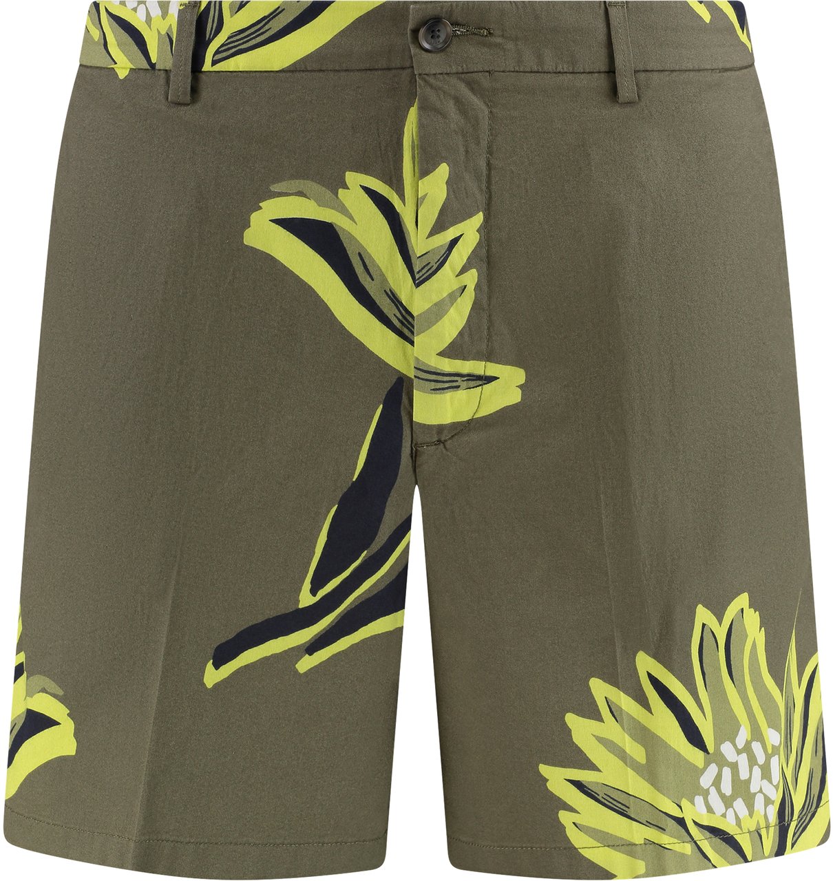 Boss Cotton bermuda shorts Groen
