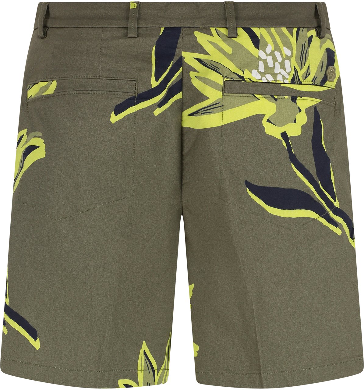 Boss Cotton bermuda shorts Groen