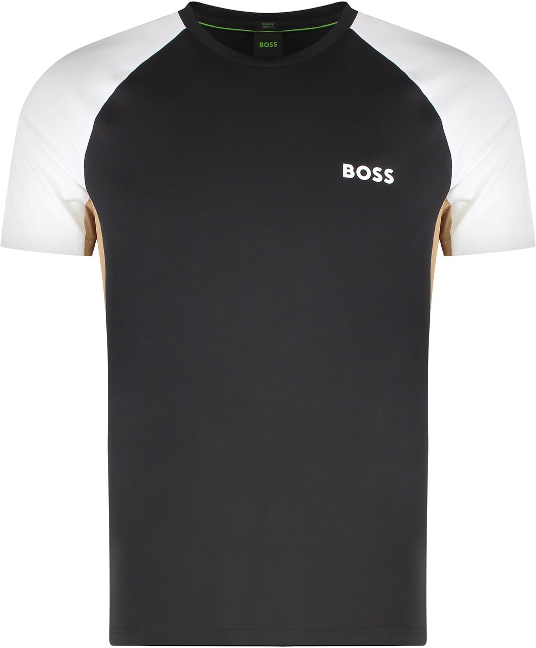 Boss Techno fabric t-shirt Zwart