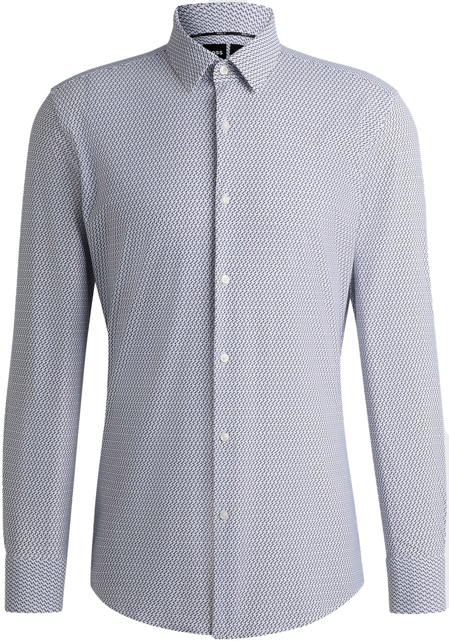 Boss Shirts Blue Blauw