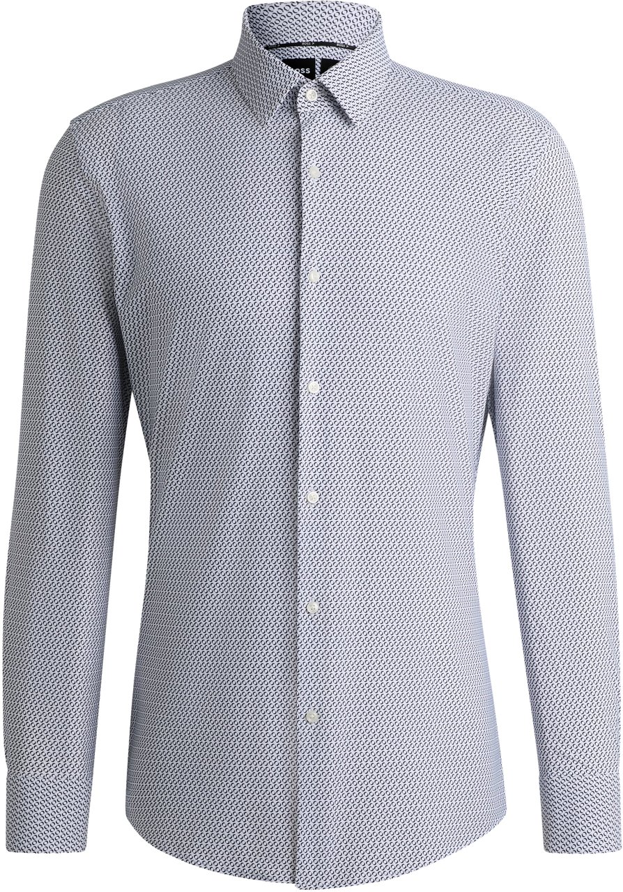 Boss Shirts Blue Blauw